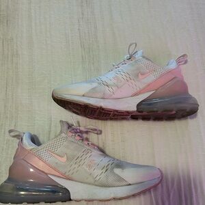 Nike Women's Air Max 270 Pink White Sneakers